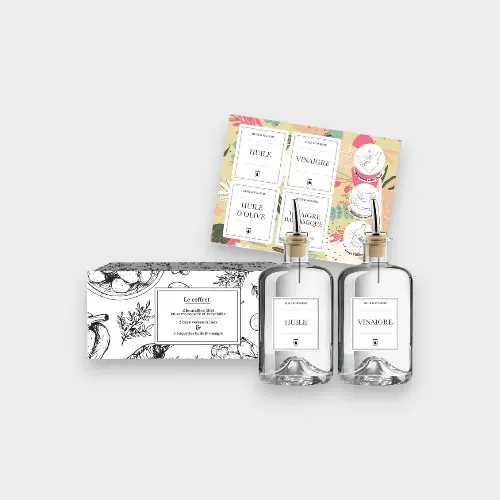 Coffret Bouteilles Huile et Vinaigre - Little Pots